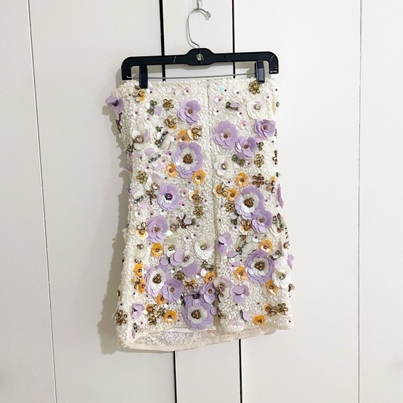 New LoveShackFancy Deja 3D Foral Embellish Dress - Picture 8 of 11
